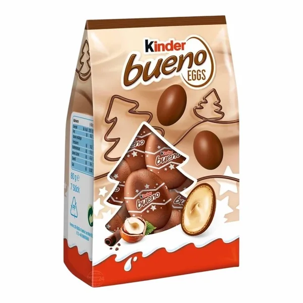 Kinder Bueno Mini Chocolate Christmas Eggs 80g