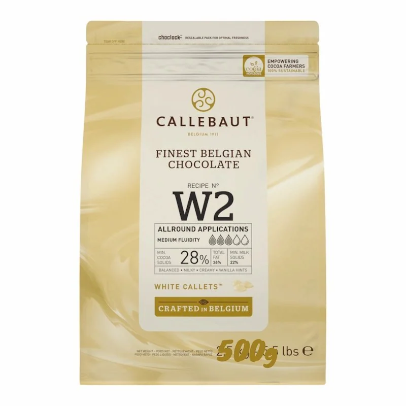 Callebaut Chocolat de Couverture Blanc W2 28 % – 500 g — vue 2