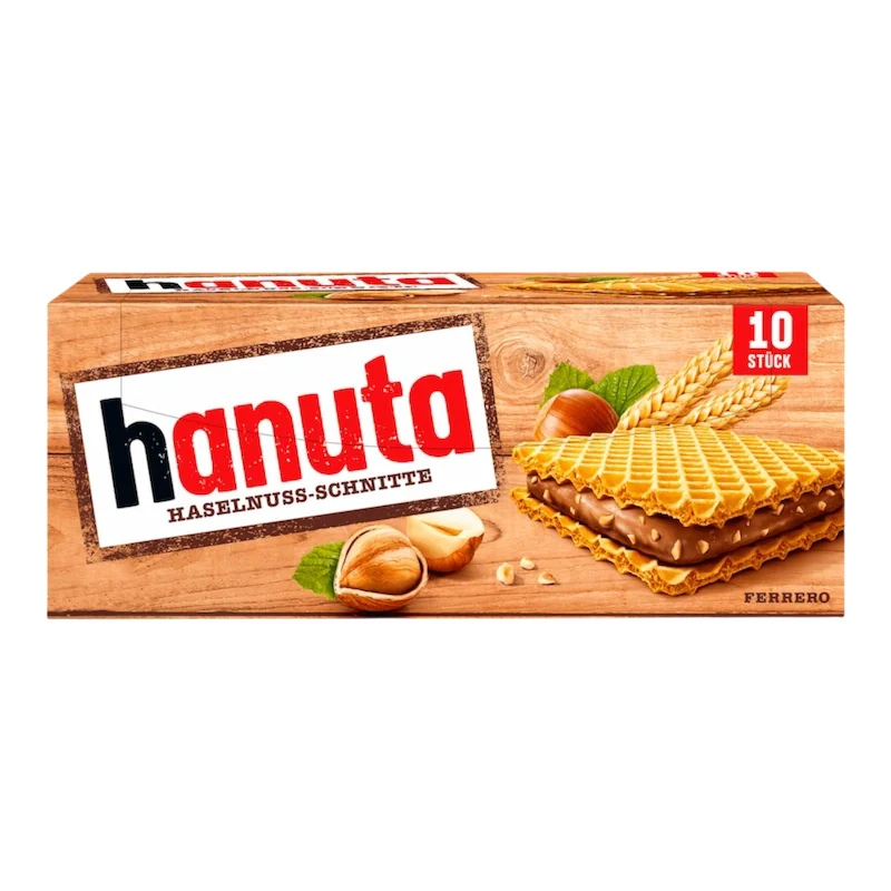 Ferrero – Hanuta Gaufrettes au Chocolat et Noisettes – 220g (10 pièces)