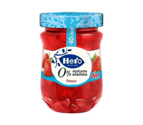 Hero Confiture Fraise Diététique – 280g