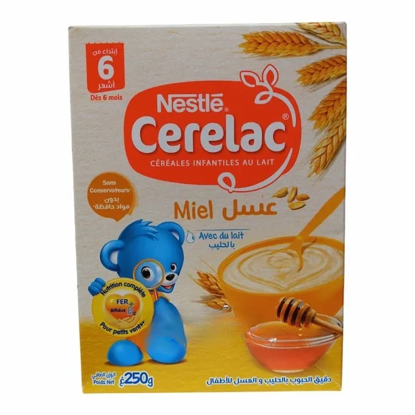 Nestlé – Céréale Infantile Blé et Miel Cerelac – 250g