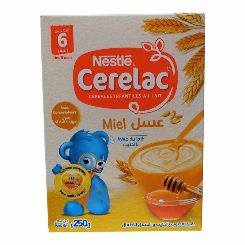 Nestlé – Céréale Infantile Blé et Miel Cerelac – 250g