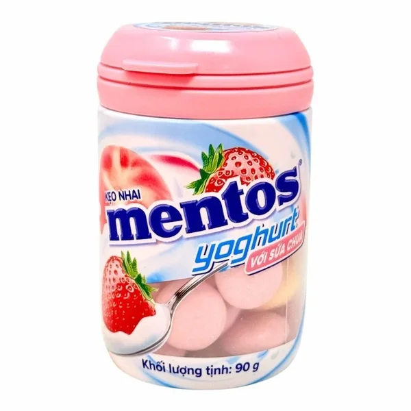 Mentos Yaourt Fraise & Pêche – 90g – Édition Vietnam