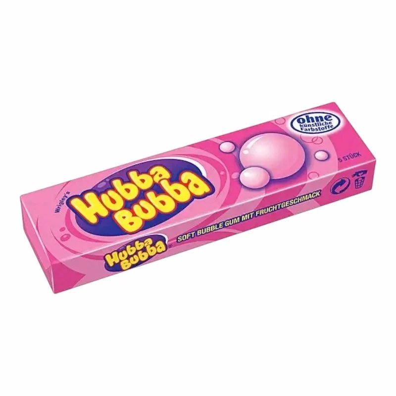 Hubba Bubba – Wrigleys Hubba Bubba Original Flavor 35g – Chewing-gum goût classique, moelleux et fun