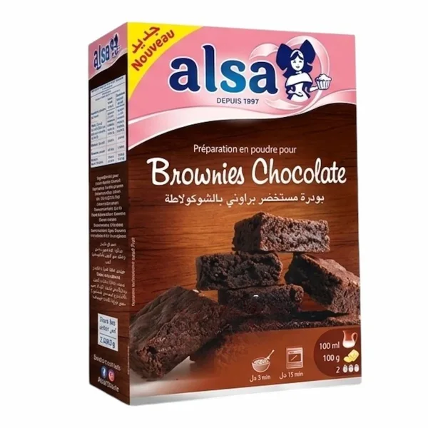 Alsa Preparation Brownies Chocolat 330 g – Preparation Gâteau Brownie Facile