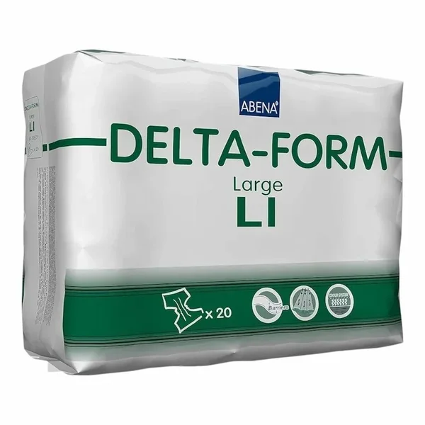 Abena – Couche Adulte Abena Delta Form Large L1 – 20 pièces