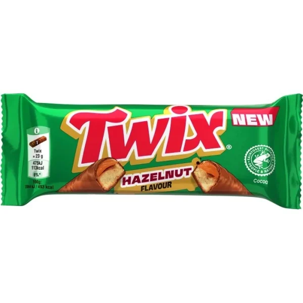 Twix Saveur Noisette – Barre Chocolatée au Chocolat Caramel & Noisette