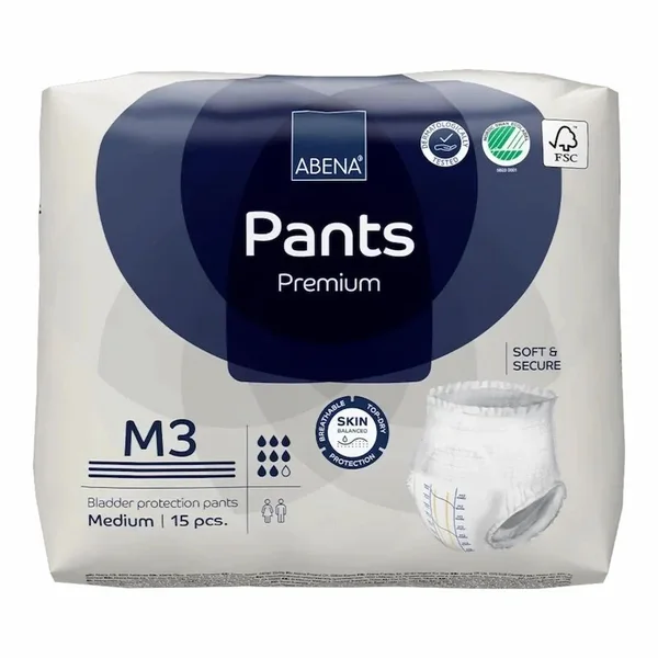 Abena – Couches Culottes Adultes ABENA Pants M3 – Taille M 15pcs
