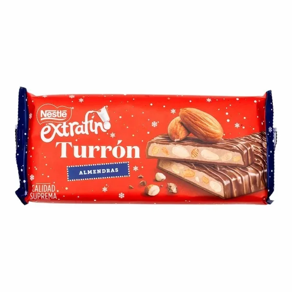 Nestlé – Turron de Chocolat au Lait et Amandes Nestle Extrafino Qualite Supreme 230g
