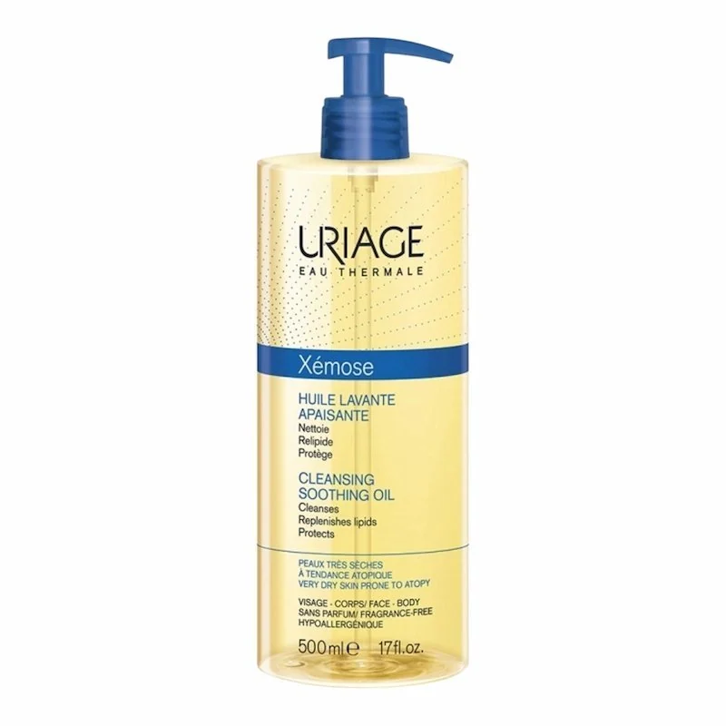 Uriage Xemose Huile Lavante 500ml – Nettoyant Doux Ultra Nourrissant pour Peau Sensible | Hydratation & Confort