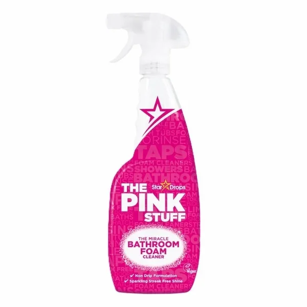 The Pink Stuff Miracle Bathroom Cleansing Foam 750 ml | Mousse Nettoyante Salle de Bain Ultra Efficace