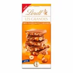 Lindt Les Grandes Chocolat Lait Noisettes & Caramel 150g – Douceur Gourmande et Croquant Exquis
