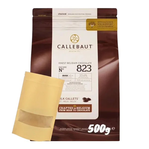 Callebaut Chocolat de Couverture au Lait 823 33.8 % – 500 g