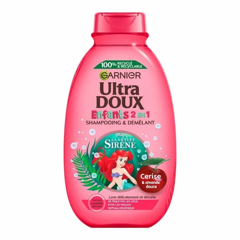 Garnier Ultra Doux Shampoing 2 en 1 Enfants – Cerise & Amande Douce 400ml