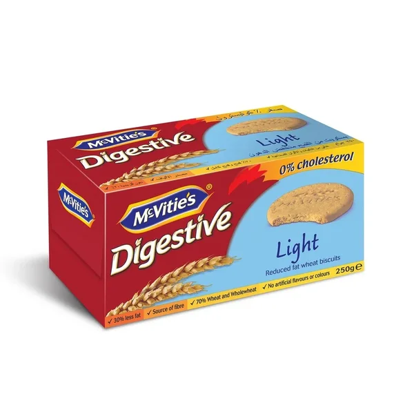 McVities Digestive Light 250g – Biscuits Légers & Fibre