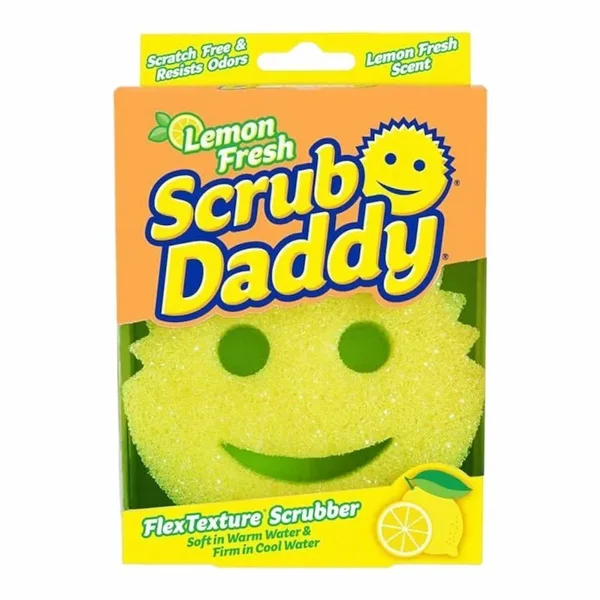 Scrub Daddy Lemon Fresh – Éponge Multi-Usage Parfumée au Citron 1 pièce