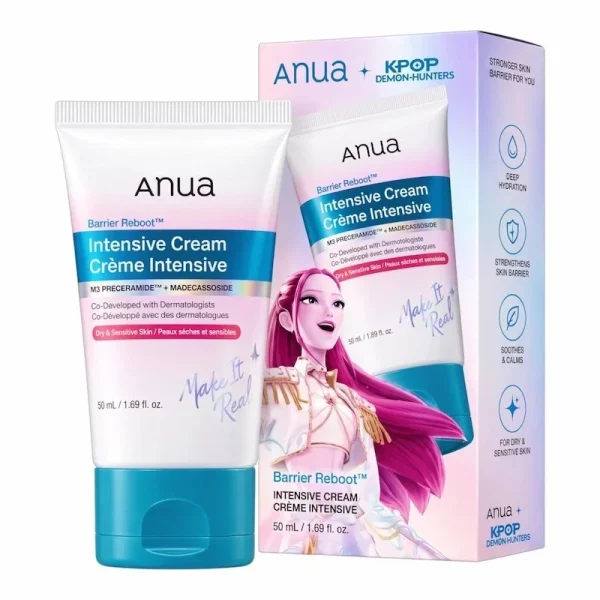Anua Barrier Reboot Intensive Cream 50ml – Creme Visage Réparatrice & Hydratante