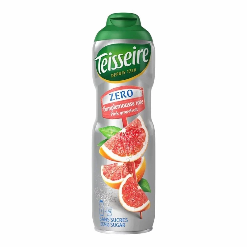 Teisseire Sirop Pamplemousse Rose Sans Sucre 600 ml