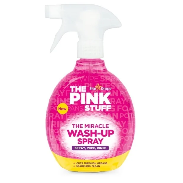 The Pink Stuff The Miracle Wash-Up Spray – Liquide Vaisselle en Spray 500ml