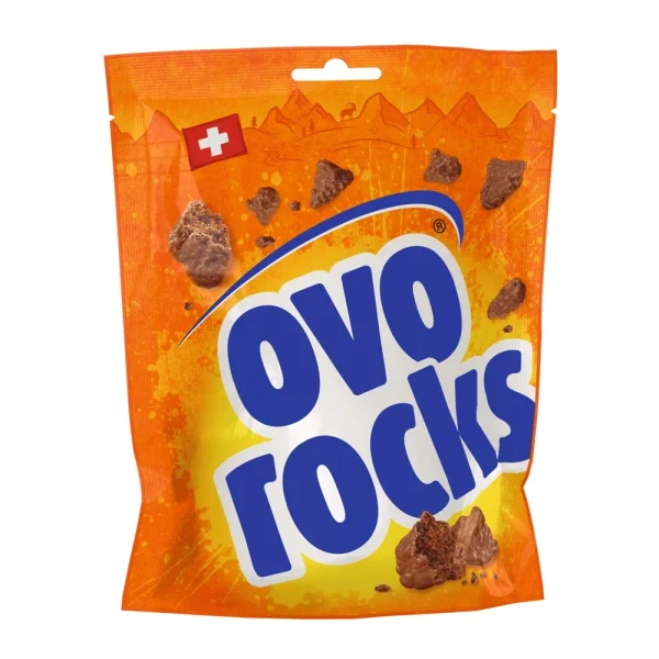 Ovomaltine Ovo Rocks 120g – Billes Croquantes au Chocolat & Malt – Snack Gourmand Suisse