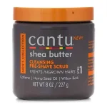 Cantu Mens Pre Shave Scrub Step 1 227g – Gommage Pre Rasage Anti Poils Incarnes