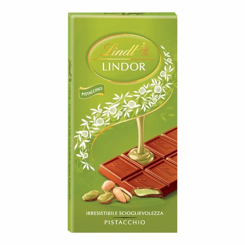 Lindt – Tablette de Chocolat Lindt LINDOR Pistache – 100g