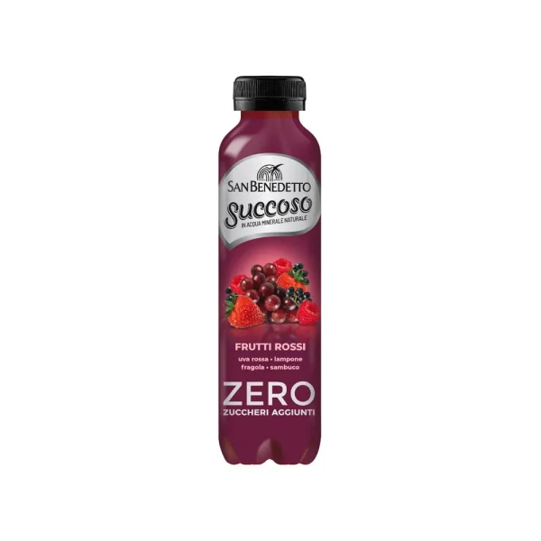 San Benedetto Succoso Frutti Rossi Zero Sucres Ajoutés 400ml – Boisson aux Fruits Rouges