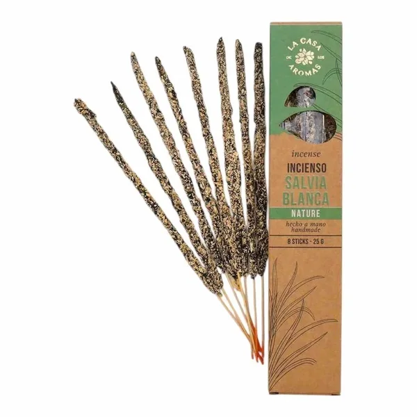 La Casa de los Aromas – Batonnets DEncens Nature – Sauge Blanche