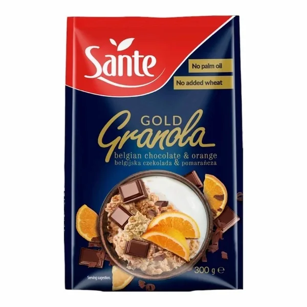 Santé – Granola Gold Chocolat Belge Orange Sante – 300g