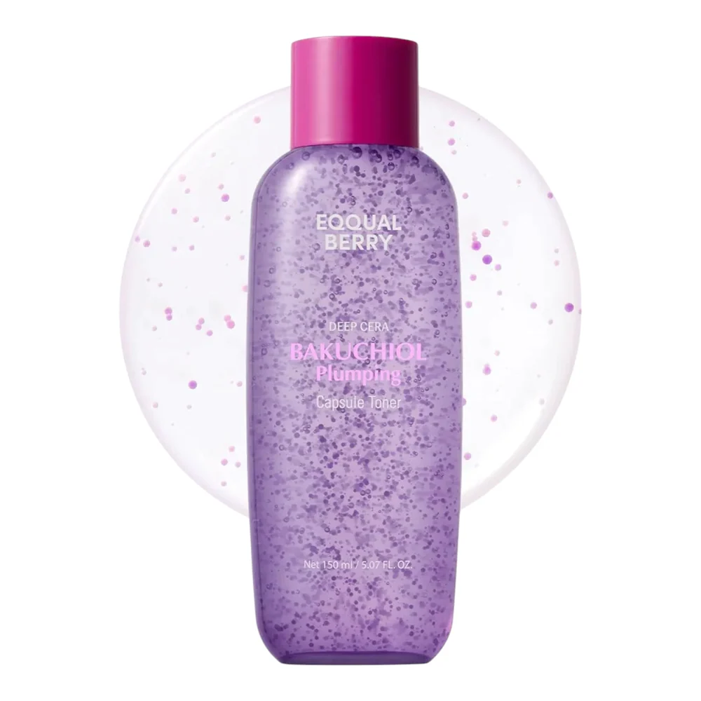 EQQUALBERRY Bakuchiol Plumping Capsule Toner 150ml – Tonique Repulpant & Anti Age Doux | Eclat & Hydratation