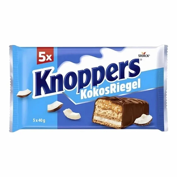 Knoppers Barres a la Noix de Coco – 5 Barres 200 g