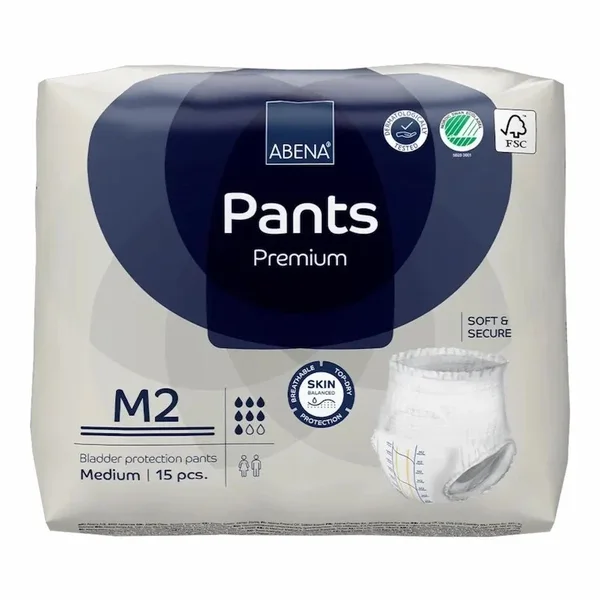 Abena – Couches Culottes Adultes ABENA Pants M2 – Taille M 15pcs
