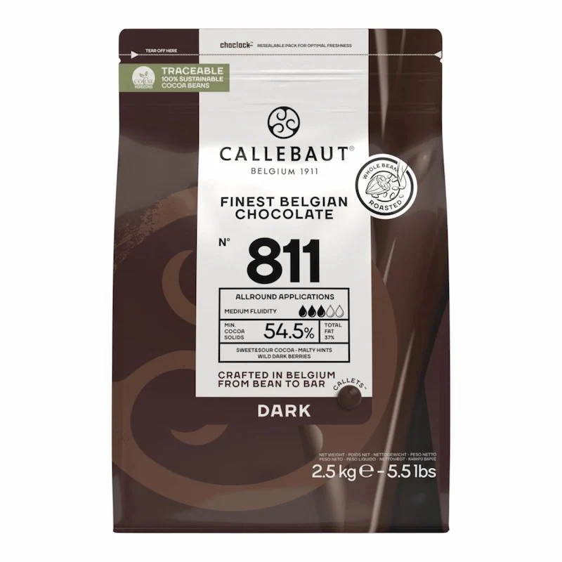 Callebaut Chocolat Noir 811 – 2.5 kg