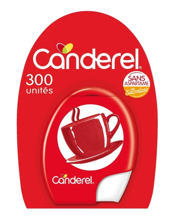 CANDEREL Distributeur dedulcorants au Sucralose Sans Aspartame – 300 Comprimés
