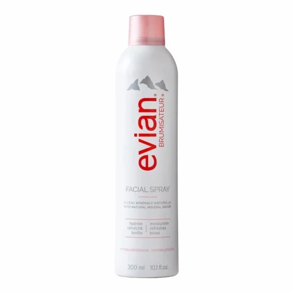 Evian – Brumisateur Evian Spray Facial 300ml – Eau Minérale Naturelle