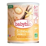 Babybio 5 Céréales Vanille avec Quinoa 220G