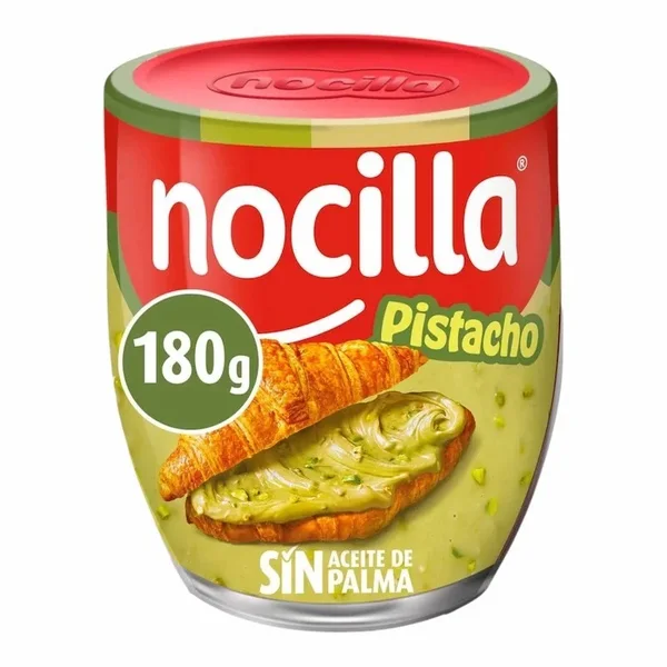 Nocilla Pate a Tartiner Pistache 180g – Sans Huile de Palme & Sans Gluten