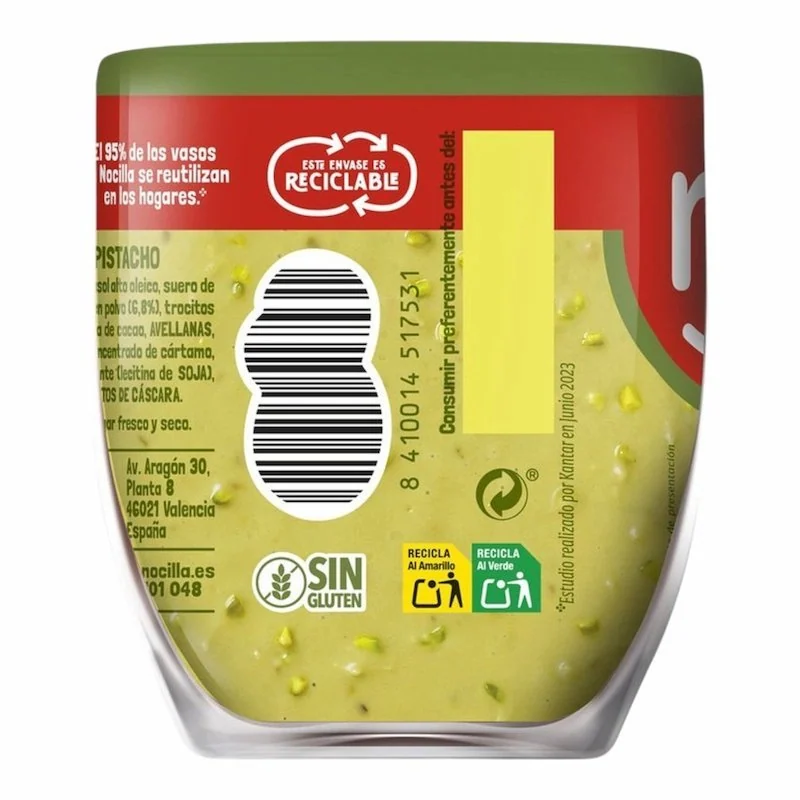 Nocilla Pate a Tartiner Pistache 180g – Sans Huile de Palme & Sans Gluten — vue 3