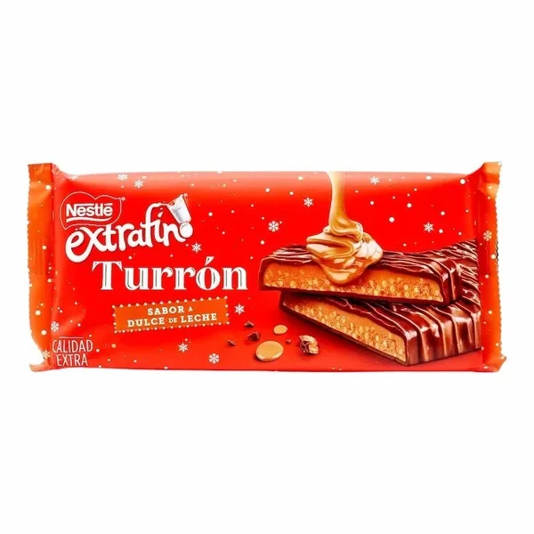 Nestlé – Turron Saveur Dulce de Leche Nestle Extrafino Qualite Extra 215 g – Nougat Premium