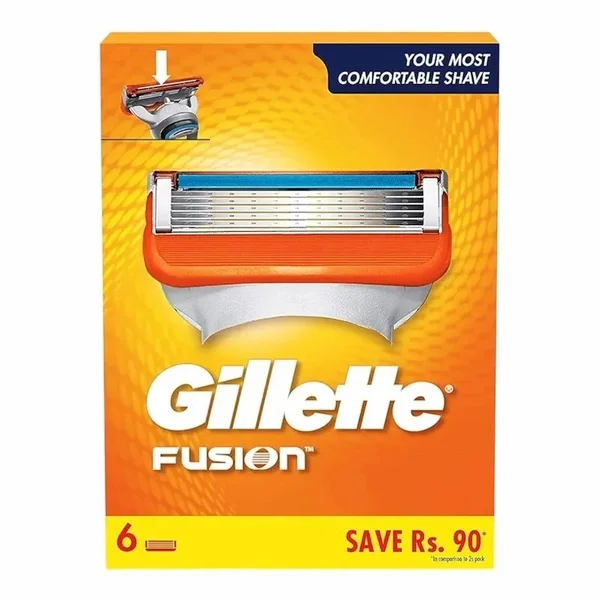 Gillette Fusion5 Recharges de Lames pour Rasoir Homme – 6 Pièces
