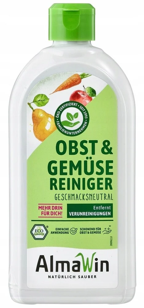 AlmaWin Nettoyant Fruits & Legumes 500 ml – Nettoyant Naturel Élimine Pesticides