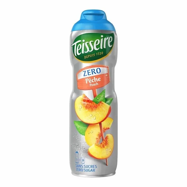 Teisseire Sans Sucre Sirop Peche 600 ml – Goût Fruité