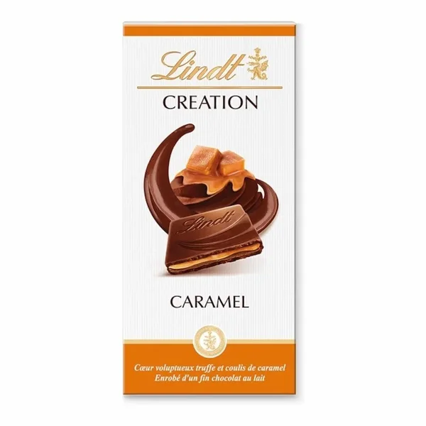 Lindt CREATION Caramel Tablette de Chocolat au Lait 150g