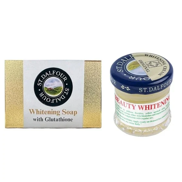 St. Dalfour Whitening Set – Savon et Crème