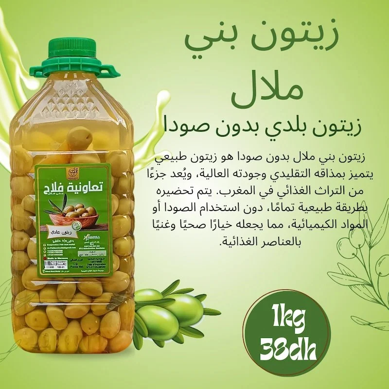 Olives de Béni Mellal sans soude 1kg — vue 2