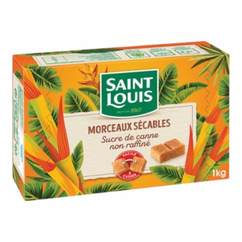 Saint louis – Morceaux de Sucre Sécables de Canne Saint Louis 1Kg