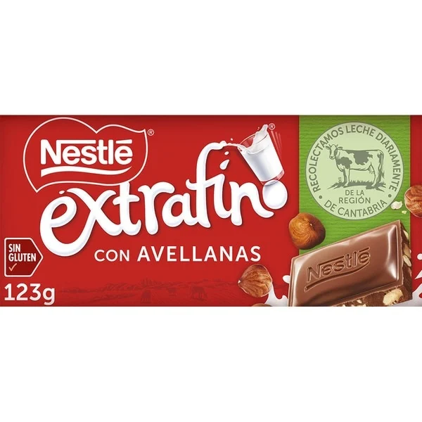 Nestle Extra Fine Chocolat Noisette 123g
