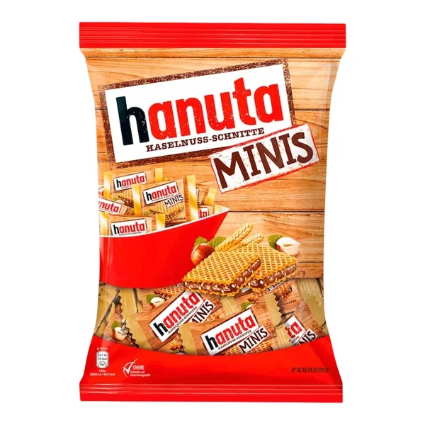 Ferrero – Hanuta Minis 200g – Mini Gaufrettes au Chocolat et Noisettes