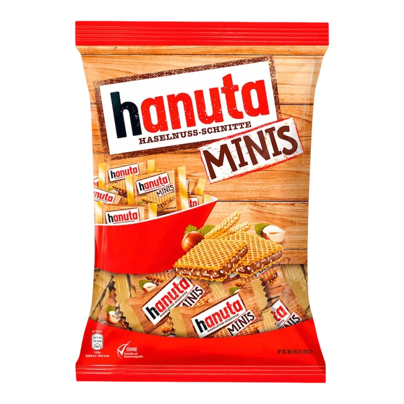 Ferrero – Hanuta Minis 200g – Mini Gaufrettes au Chocolat et Noisettes