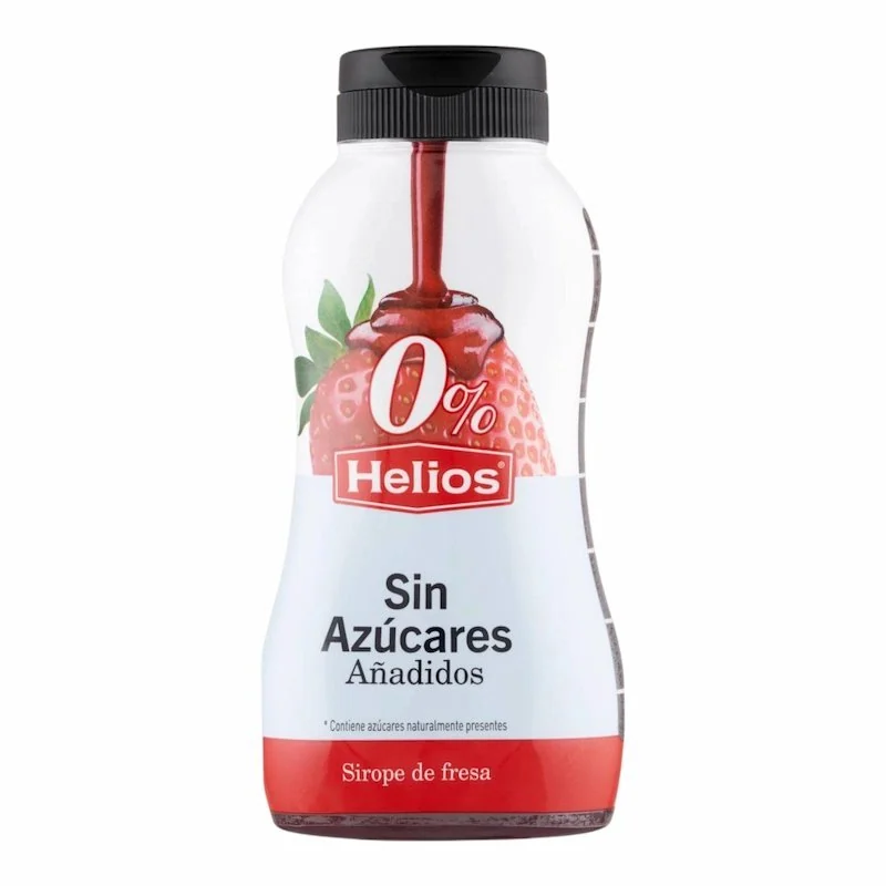 Helios Sirop de Fraise 0% Sucres Ajoutés – 270g